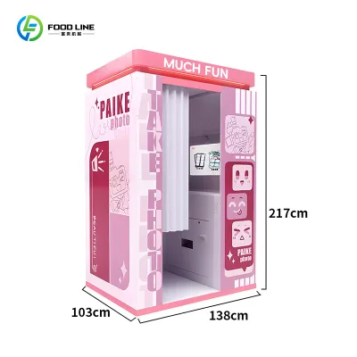 Independent Power Protection System Safe Continuous Operation Indoor Photo Booth Kiosk