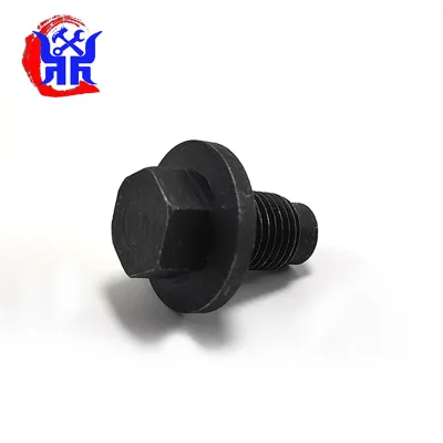 Sedan Engine Oil Pan Sealing Drain Screw, Integrated Flange Drain Plug With Rubber Washer
