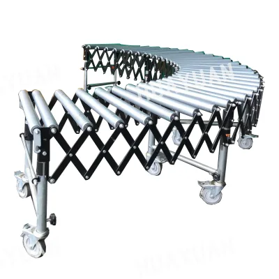 Automatic Conveyors Extendable Standard Flexible Motorized Electric Telescopic Industrial Power Packing Roller Conveyor