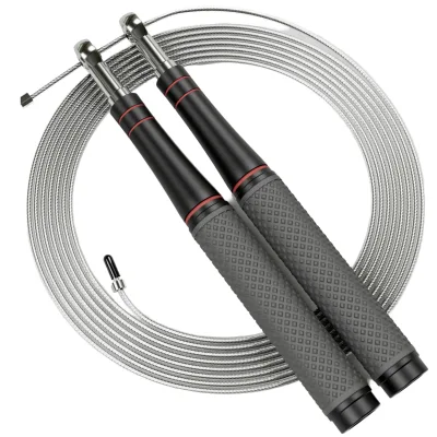 Lightweight Sensor Portable 360 Degree Rotation Jump Rope Silicone Non-Slip PVC Handle Adjustable Comfortable Steel Wire