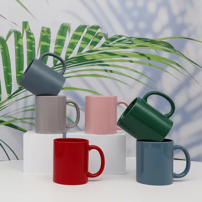 Custom Matte Ceramic Coffee Mug Nordic Drinkware Colorful Coffee Cup for Home Office Gifts