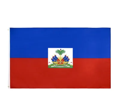 Factory Direct Sales 3*5ft Polyester Haitian Flags Digital Printed Outdoor Haiti Country Flag for National Day