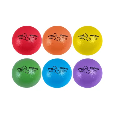 Rhino Skin Basic Vinyl Coating Foam Ball PVC Dodgeball Set 6" for Adults