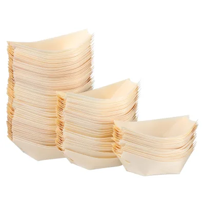 Biodegradable Compostable China Disposable Wooden Sushi Boat