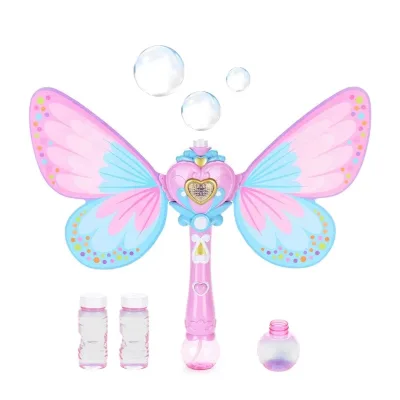 Summer Outdoor Princess Wand Toys Outdoor Bubble Blower Electric Soap Bubble Machine Maker Bubble Wand Electric Stick