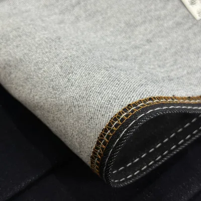 Luxury Slub Denim Fabric Blue Package Dyed Soft Hand Feel Brushed Back Raw Denim for Private Label Global Sourcing Orders