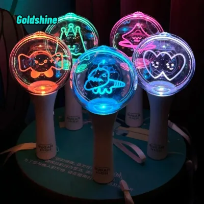 Custom 3D Acrylic Fluorescent Light Concert Stick 15 Color LED Bat Player Cheering Support Party Supplies