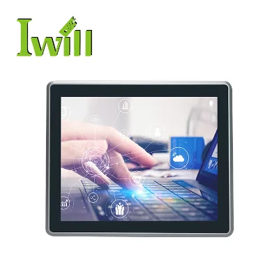 10.1 Inch A113 Industrial Panel PC J6412 Fanless Touch Screen Kiosk USB Interface LCD Display UK Plug New
