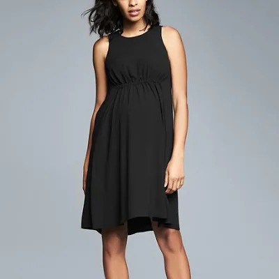 Comfortable Cotton Stretch Maternity Loose Dress for Pregnant Women