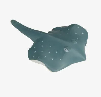Custom Printed Promotional Stingray Shaped PU Foam Stress Relief Squeeze Toy With Logo for Corporate Gift Giveaway