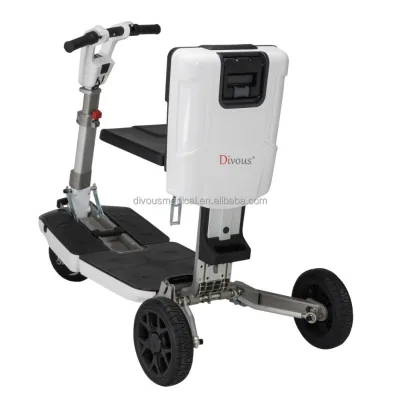 Free Shipping Luggage Trunk Foldable Disabled Elderly Three-Wheeled LX5 Airplane Travel Outdoor Mobility Scooter Electric Po