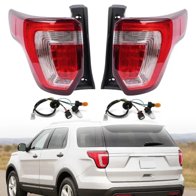 For Ford Explorer 2016 2017 2018 2019 LED Tail Light Rear Brake Lamp W/Bulb L+R