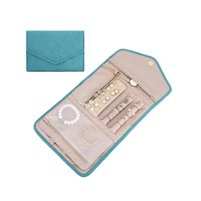 Wholesale Jewellery Roll Organiser Folding Portable Travel Jewelry Box Ring Necklaces Bracelets Earrings Jewelry Storage Bag