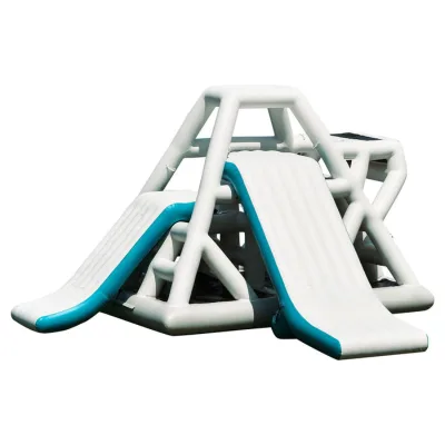Professional Pirates Tower Jumping From Water Pyramid Inflatable Small Slide for Lake