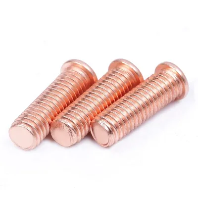 OEM Brass Plated Carbon Steel Weld Nails Stainless Steel Threaded Bolt Welding Stud Machinery Screws