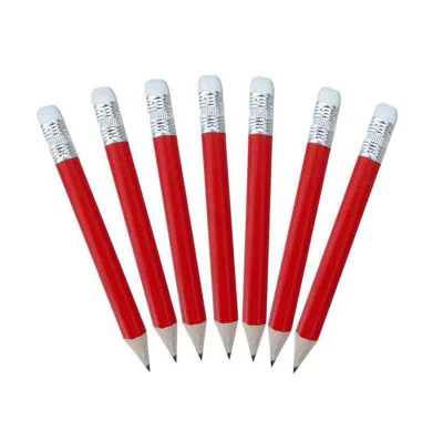 Wholesale Custom Half Length Mini Golf Pencil with Eraser Hex Golf Pencil Manufacturer Pencils for Children
