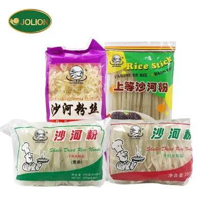 JOLION Coarse Cereal Products Chinese Food Wholesale Bulk  Private Label Instant Dried Vermicelli Shahe Rice Noodle Gluten Free
