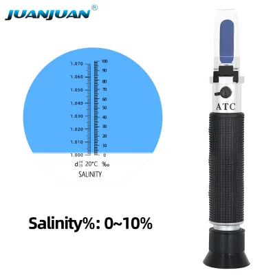 Aquarium Marine Monitoring Saltwater Testing Salinity Tester 0-100 PPT& 1.000-1.070 Salinity Refractometer