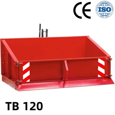 TB120 cm Tractor Transport Box, Heavy Duty 3 Point Tattachments for Farm Material Handling