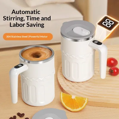 Portable Magnetic Automatic Mixing Cup Heat Preservation for Coffee Milkshake Fitness Protein Shake Powder-China Model HZ-002