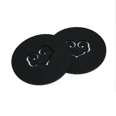 soft felt material coaster for home decor  thick felt coaster with logo