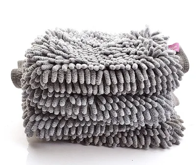 80/20 Quality Microfiber Shaggy Car Cleaning Glove Shaggy Glove for Detailing Use