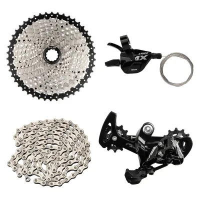 GUB Mountain Bike 12 Speed Transmission Aluminum Alloy Rear Dial 46-50T Flywheel a Set of Transmission Kit Bicycle Accessories