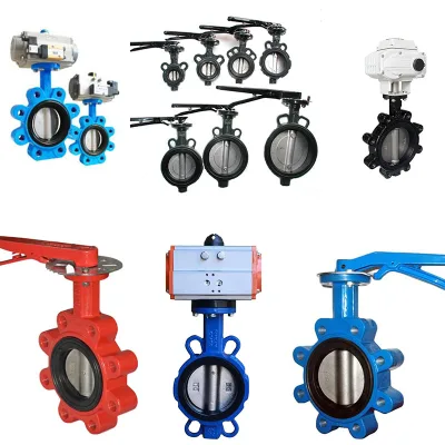 China Manufacturer Lug Type Disc Electric/Pneumatic/Manual Double Eccentric Ductile Lron Wafer Type Butterfly Valve