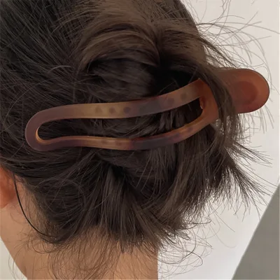 Fashion Hair Accessories for Women Girls Plastic Hair Clip Retro Acrylic Hair Clip Accessories
