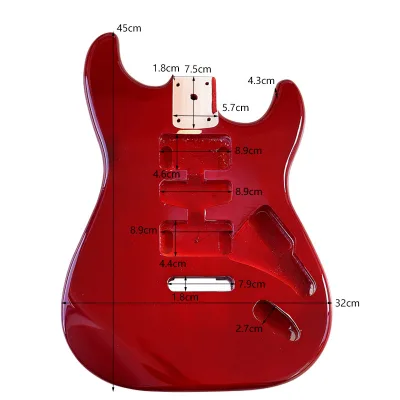 Hot Selling Multi-Color Poplar Wood ST Electric Guitar Body