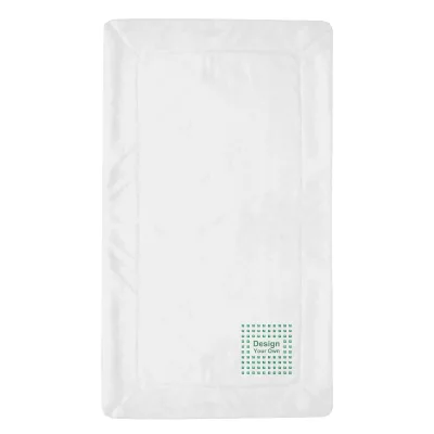 EffiPrint Modern Solid/Striped Personalized Print on Demand Low MOQ Soft Warm Embroidery Sherpa Blanket