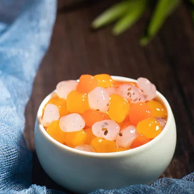Kecil Teh Susu Bahan Baku Pembuatan Bir Gelembung Teh Hitam Bola Kristal Boba Dengan Rasa Juice Bubble Tea Drinks