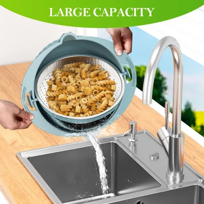 Kitchen Sink Basket with Removable Stainless Insert