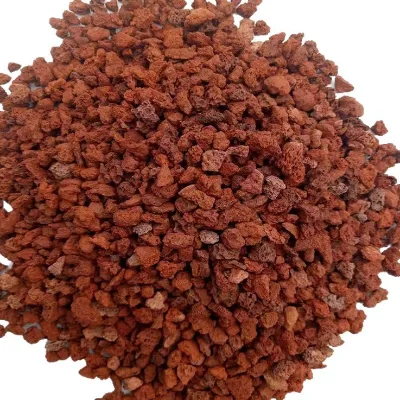 Wholesale Spherical lava Stone 6mm Solid Large lava Rock Bricks Red Volcanic Rock for Home Decoration