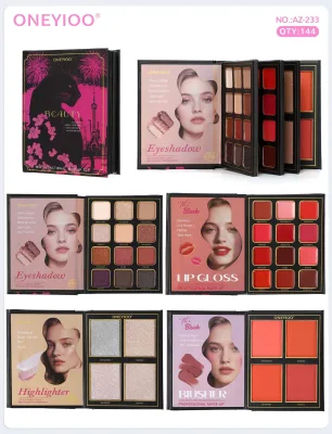 Makeup Palette Three-page Eyeshadow Pearl Matte Blush Boxes Lipstick Makeup Sets Cosmetics Gift Box Make up Makeup Sets Full Box