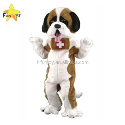 Funtoys CE Saint Bernard Dog Animal Mascot Costume Made in China/ Fabrique En Chine