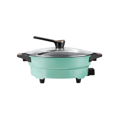 New Double Tube Heating Electric Frying Pan Medical Stone Electric Hot Pot Household High-power Electric Cooking Pot