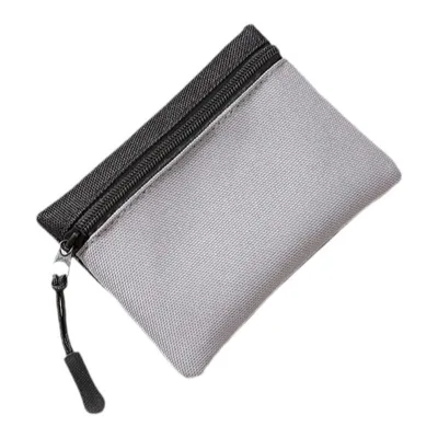 Mini Canvas Coin Purse Men's and Women's Fabric Zipper Key Card Bag Coin Simple Portable Small Bag Storage Bag