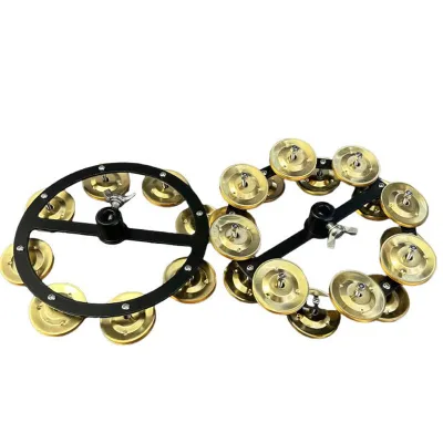 Drum Pedal Cymbals Bells Brass Steel Bells Single-row and Double-row Effect Cymbals Percussion Musical Instrument Accessory