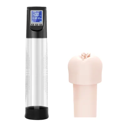 Men's Electric Automatic Vacuum Penis Pump for Enlargement-Waterproof Adult Sex Toy with Delay Sex Time Feature
