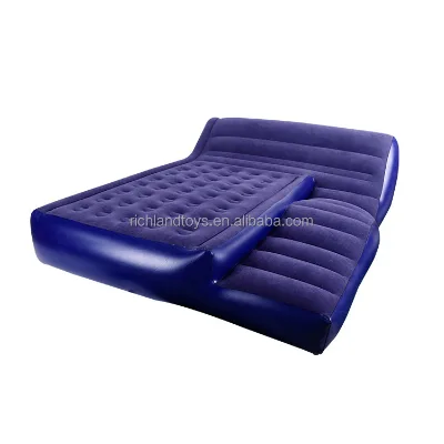 Inflatable Furniture Blue 2in1 Inflatable air Bed Sofa Bed Factory Customization