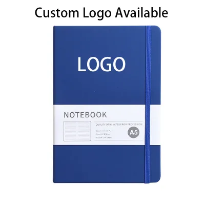 Manufacturer Pu Leather Strap Notebook Custom Lvory White Lined Inner Page Creativity Office Notepad Fast Production