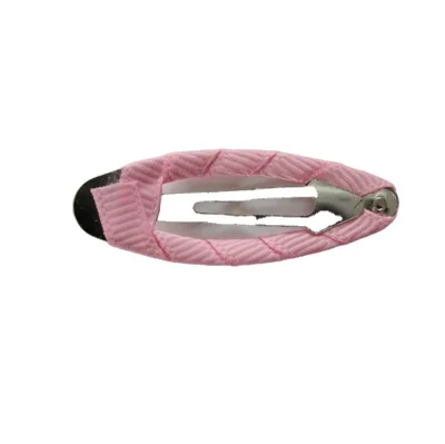 Manufacture Hair Clip Fabric Covered Snap Hair Clip for Girls, Cute Hair Clips