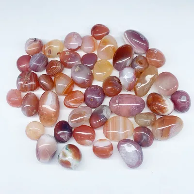 Best-selling Colors Agate Mix Gemstone Tumbled Stones Natural Colors Agate Polished Healing Tumbled Stone