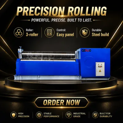 Cost-Effective Mechanical 3-Roller Plate Rolling Machine W11-10*2000 Series for Small Sheet Metal Workshop Carbon Steel Rolling
