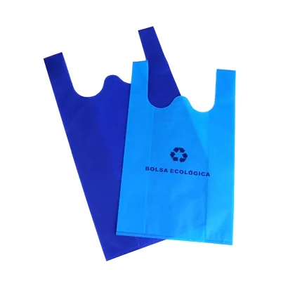 Custom Logo 60gsm Recycled U Cut Ulrtrasonic Ecologicas Non Woven Bag