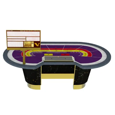 YH 96inch Professional Casino Software System Deluxe Punto Banco Baccarat Poker Table for Gambling