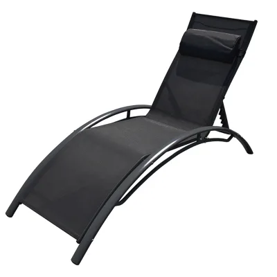 Outdoor Deck Chair Leisure Chaise Lounger Courtyard Deck Beds Beach Chairs Swimming Pool Beach Nap Deck Chair for Outdoor