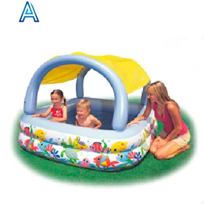 Summer Outdoor PVC Inflatable Pool with Shelter Sunshade for Advertising Promotional Creative Pool Toy