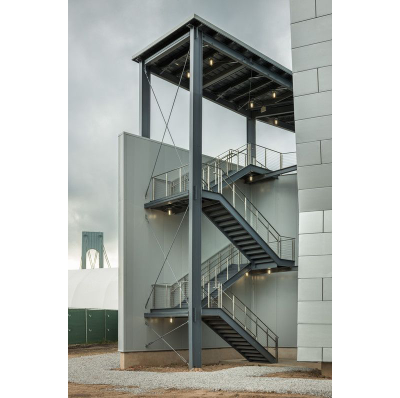 Multi Layers Outdoor Indoor Straight Stairs Steel Railing Stair Master